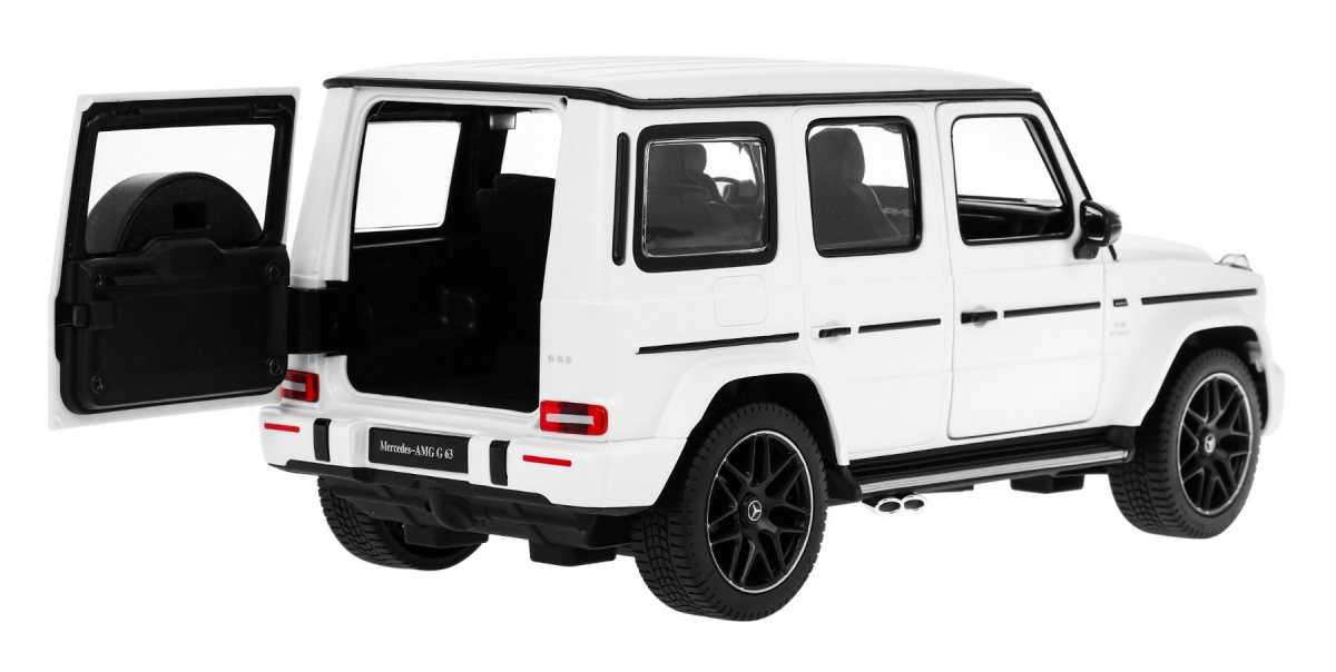 Nuotoliniu būdu valdomas automobilis Mercedes Benz G63, 1:14, baltas