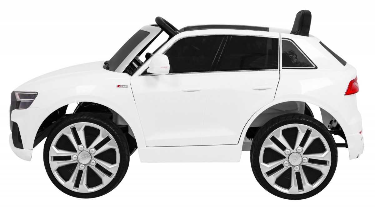 Vienvietis elektromobilis Audi Q8 LIFT, baltas