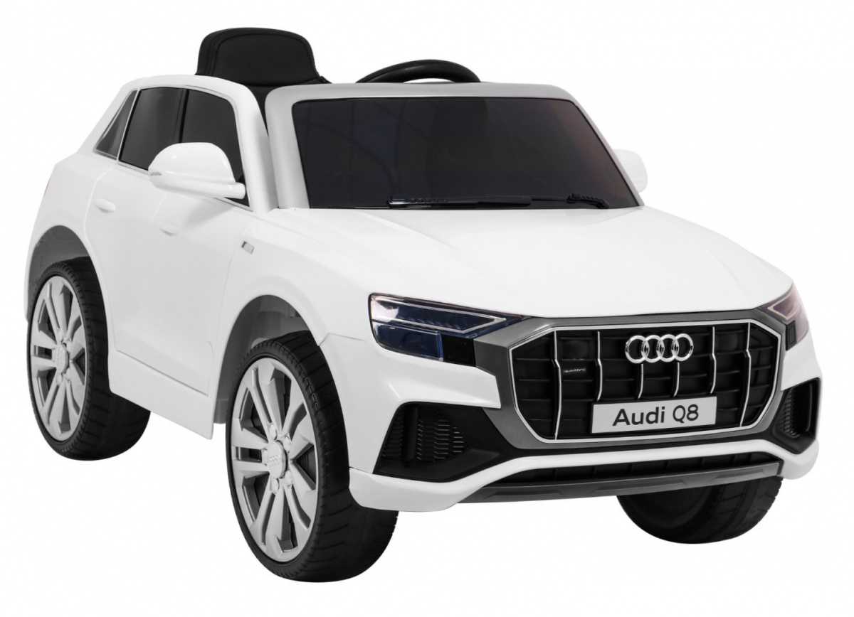 Vienvietis elektromobilis Audi Q8 LIFT, baltas