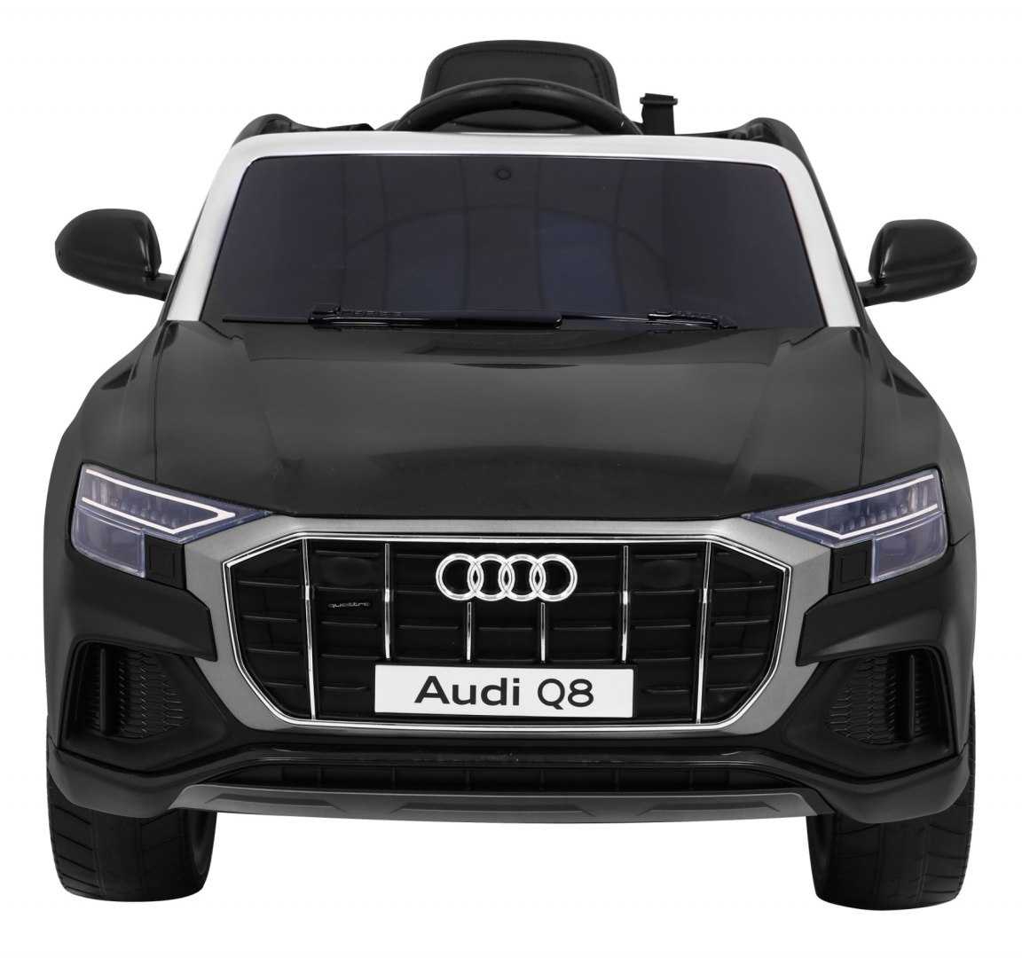 Vienvietis elektromobilis Audi Q8 LIFT, juodas