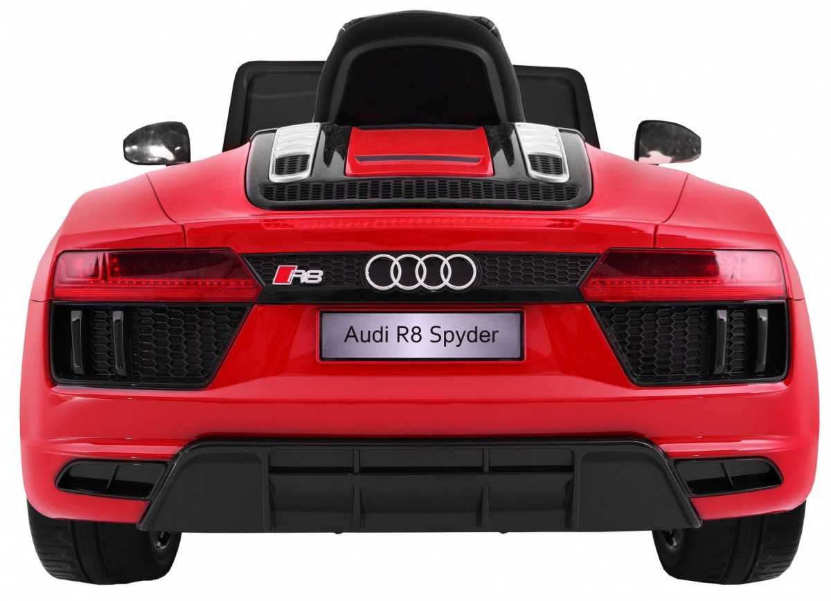 Vaikiškas elektromobilis AUDI R8 Spyder, raudonas