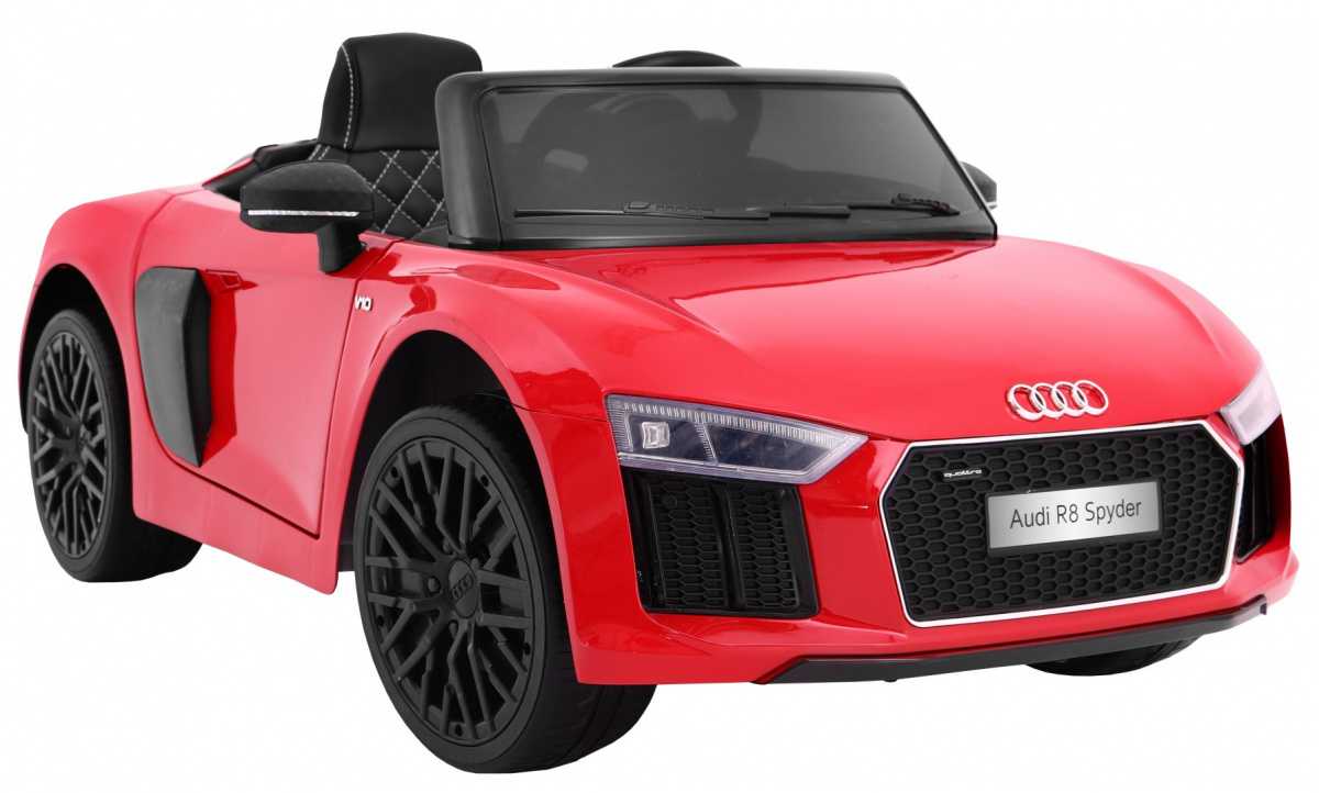 Vaikiškas elektromobilis AUDI R8 Spyder, raudonas