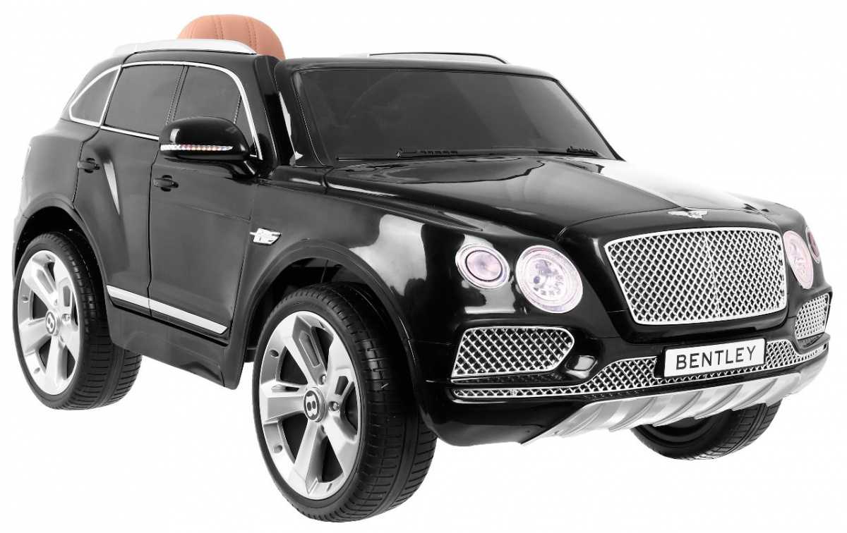 Vienvietis elektromobilis Bentley Bentayga, juodas