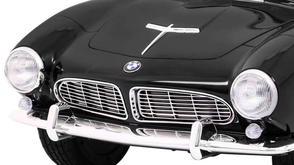 Vienvietis elektromobilis BMW 507 Retro, juodas