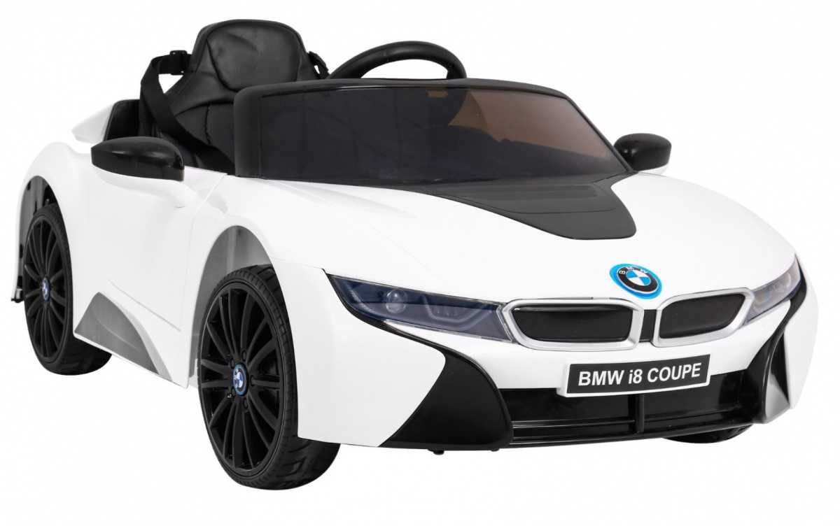 Vienvietis elektromobilis BMW I8 LIFT, baltas