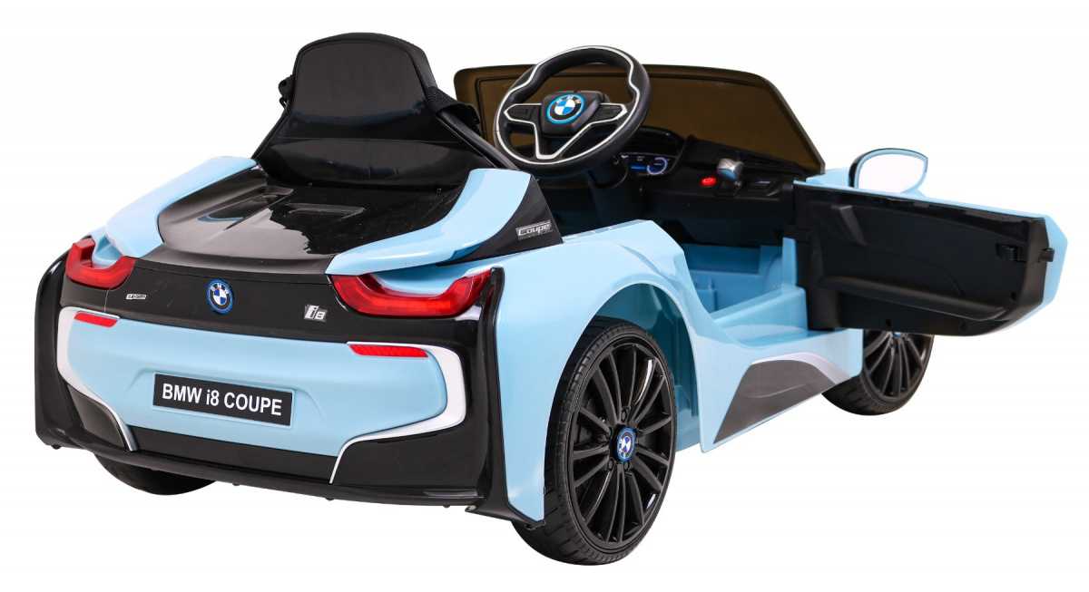 Vienvietis elektromobilis BMW I8 LIFT, mėlynas