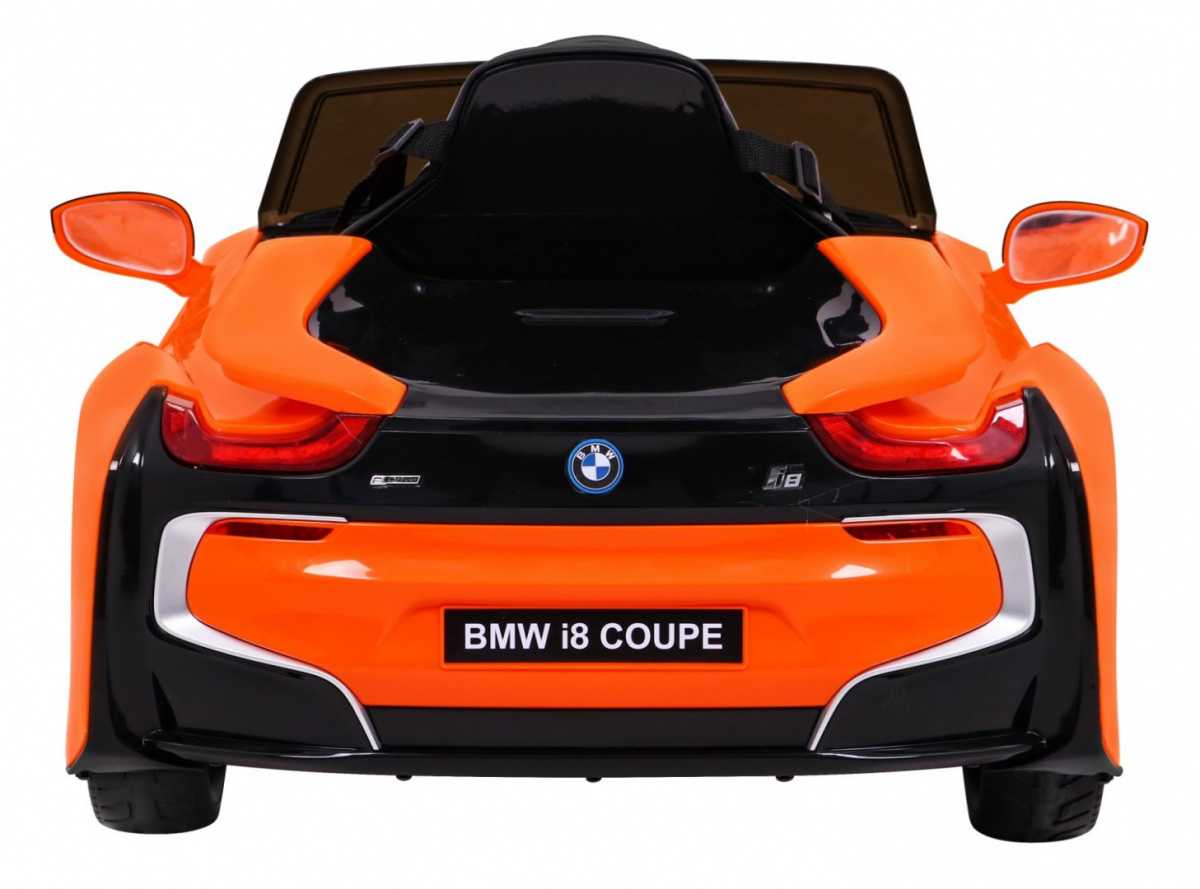 Vaikiškas elektomobilis BMW I8, oranžinis