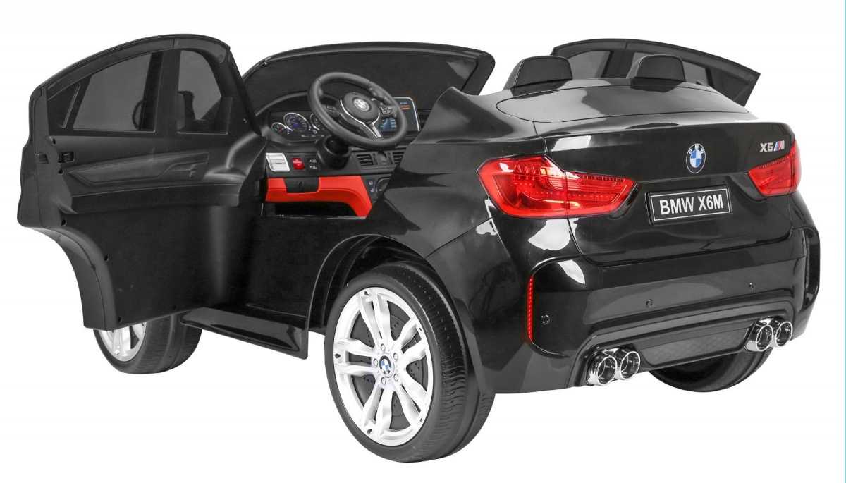 Dvivietis elektromobilis BMW X6 XXL, juodas