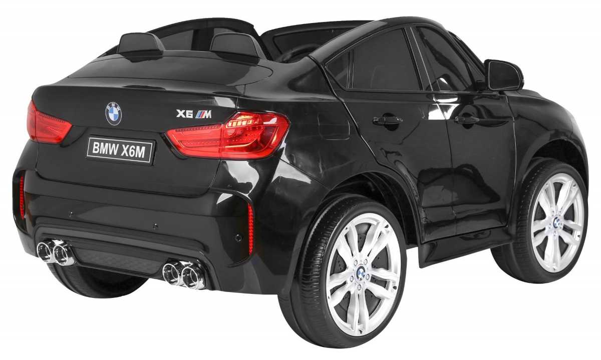 Dvivietis elektromobilis BMW X6 XXL, juodas