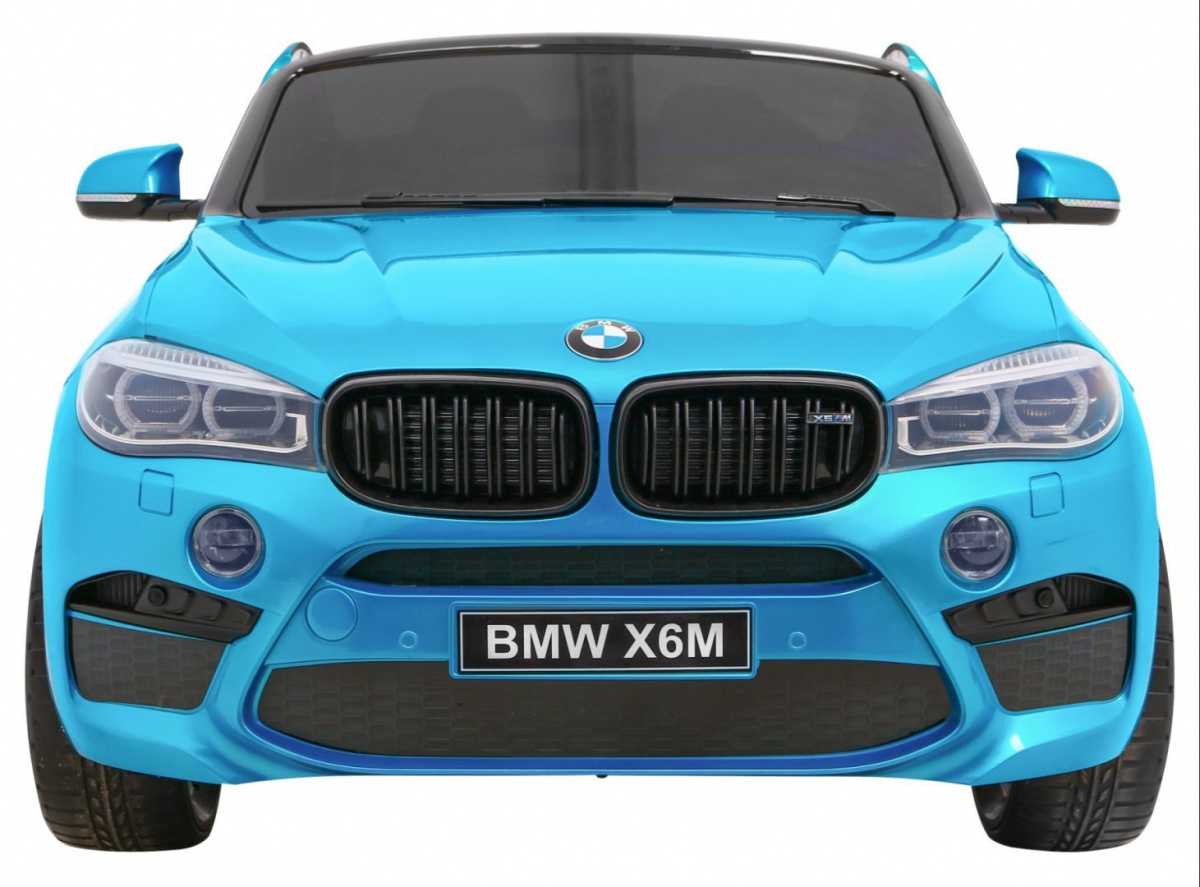 Vaikiškas dvivietis elektromobilis BMW X6M XXL, mėlynas lakuotas