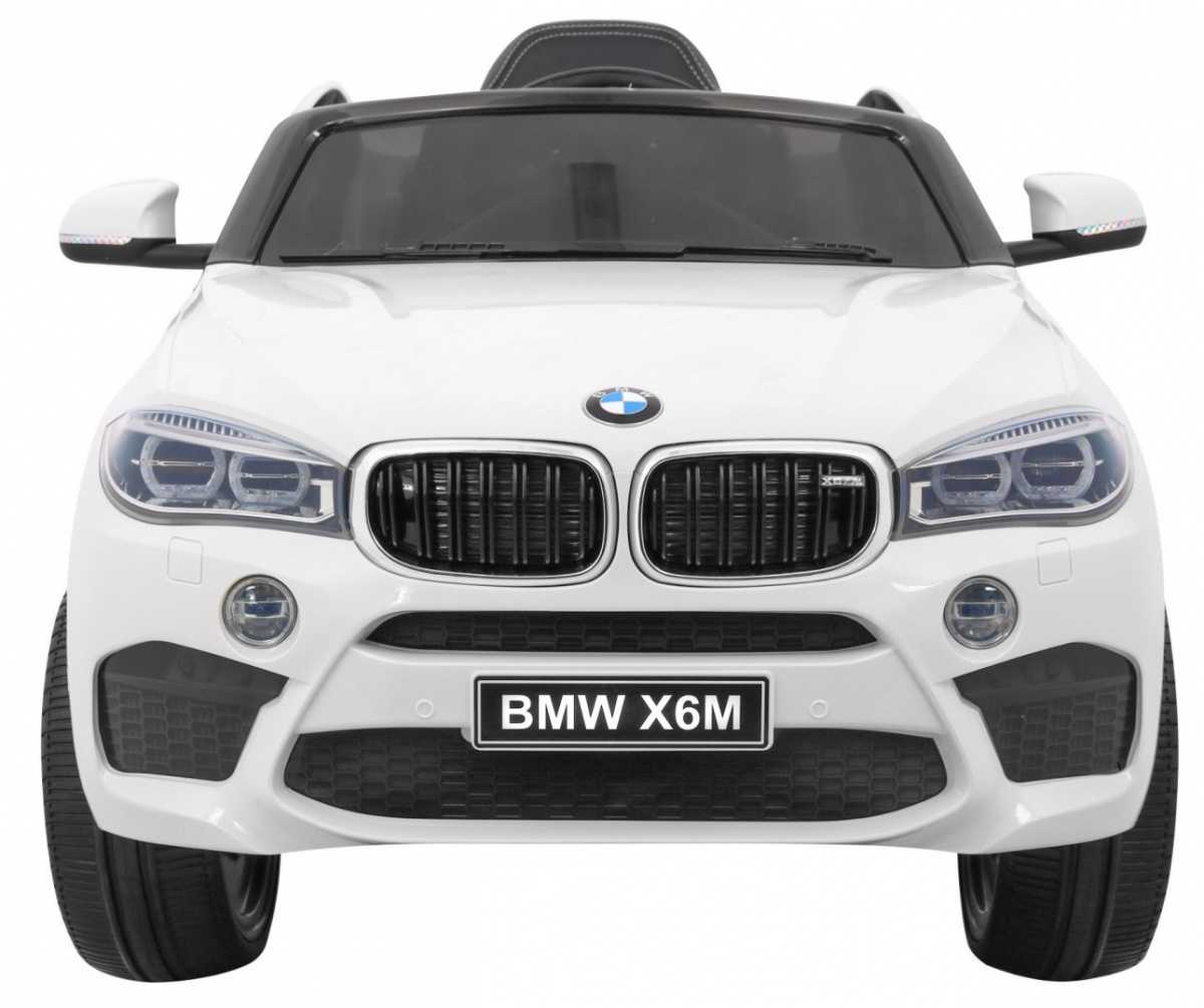 Vienvietis elektromobilis BMW X6M, baltas