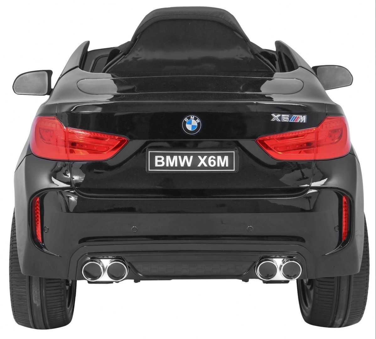 Vienvietis elektromobilis BMW X6M, juodas