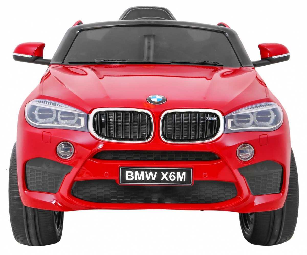 Vaikiškas elektromobilis BMW X6M, raudonas lakuotas