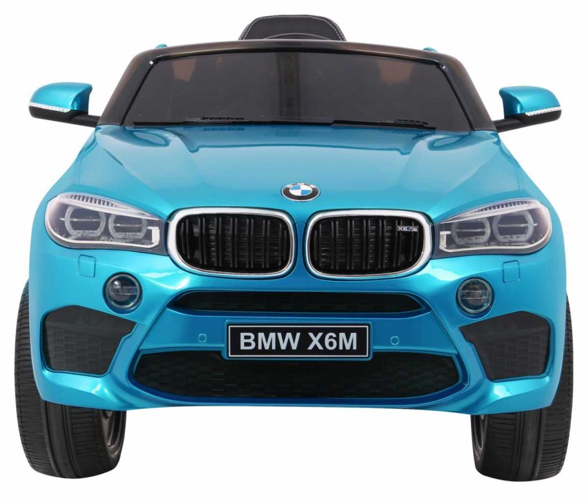 Vaikiškas elektromobilis BMW X6M, mėlynas lakuotas