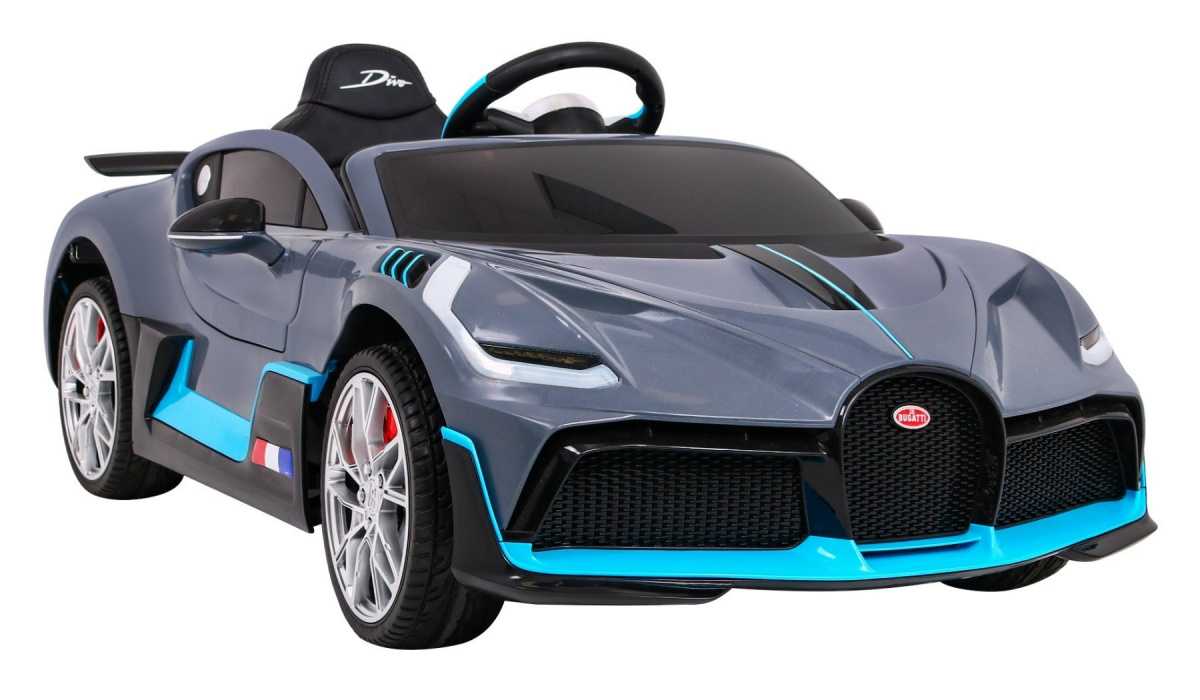 Vaikiškas elektromobilis Bugatti Divo, pilkas