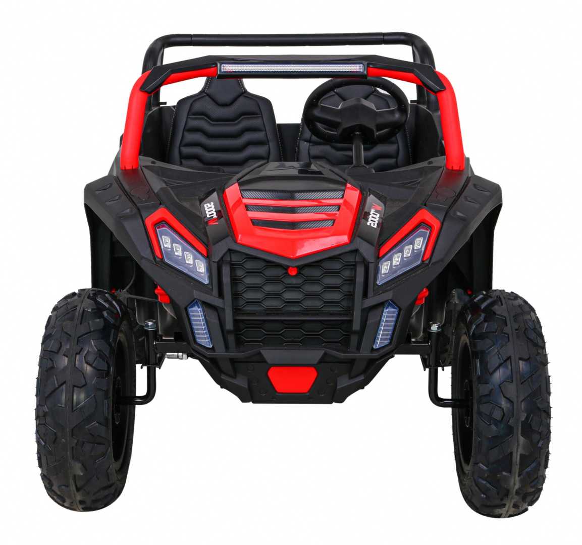 Dvivietis keturratis Buggy ATV STRONG Racing, raudonas