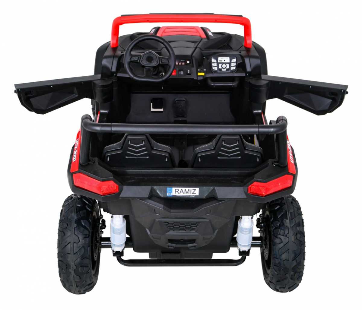 Dvivietis keturratis Buggy ATV STRONG Racing, raudonas