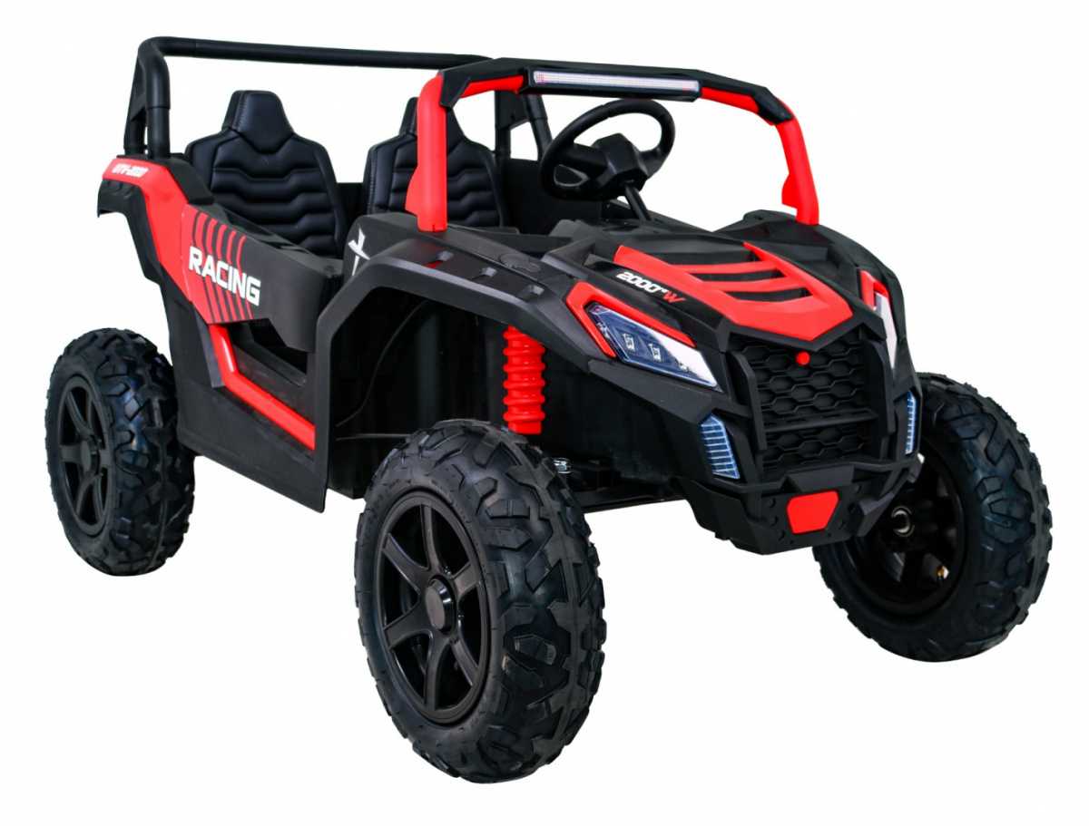 Dvivietis keturratis Buggy ATV STRONG Racing, raudonas