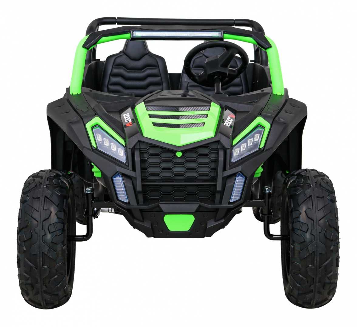 Dvivietis keturratis Buggy ATV STRONG Racing, žalias