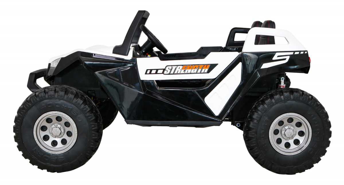 Dvivietis elektromobilis Buggy Clash 4x4, baltas