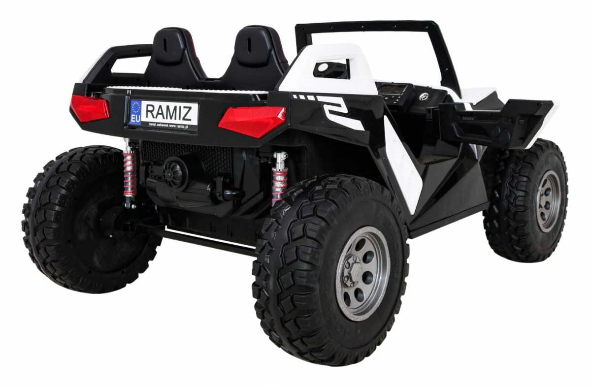 Dvivietis elektromobilis Buggy Clash 4x4, baltas