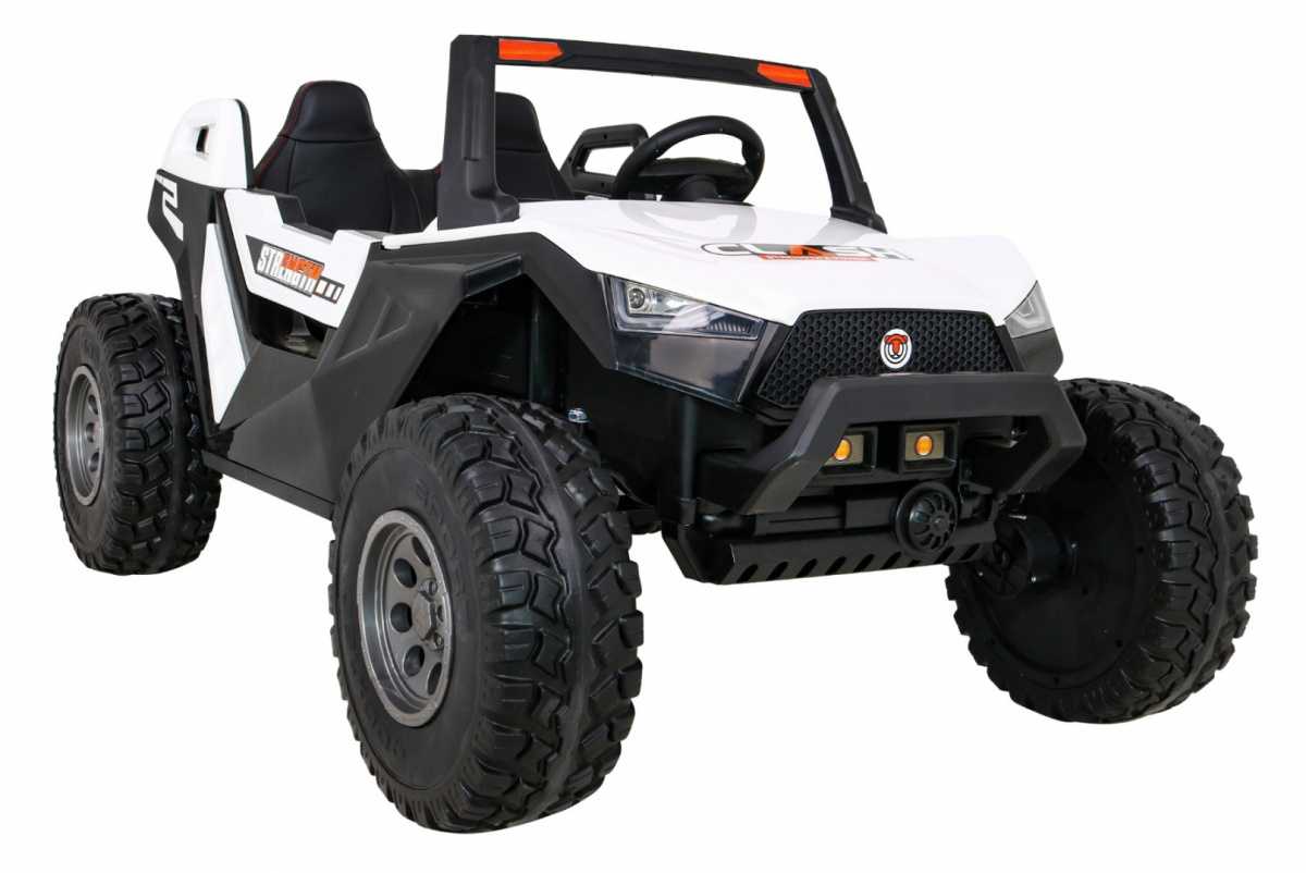 Dvivietis elektromobilis Buggy Clash 4x4, baltas