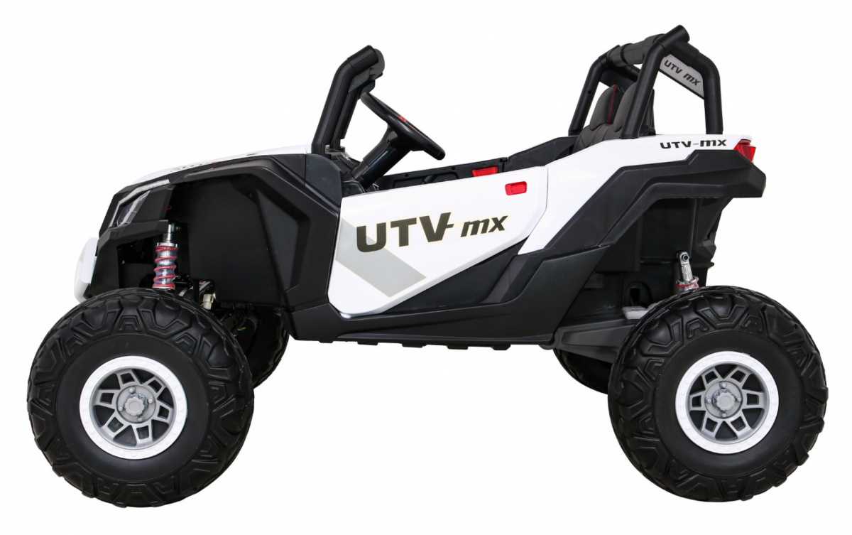 Vaikiškas dvivietis keturratis Buggy UTV-MX, baltas