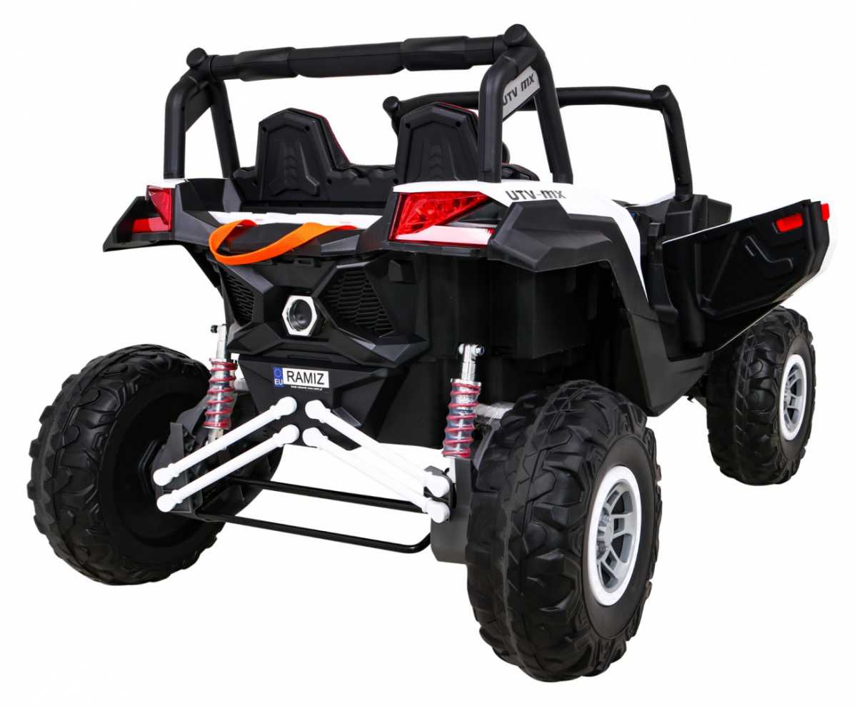 Vaikiškas dvivietis keturratis Buggy UTV-MX, baltas