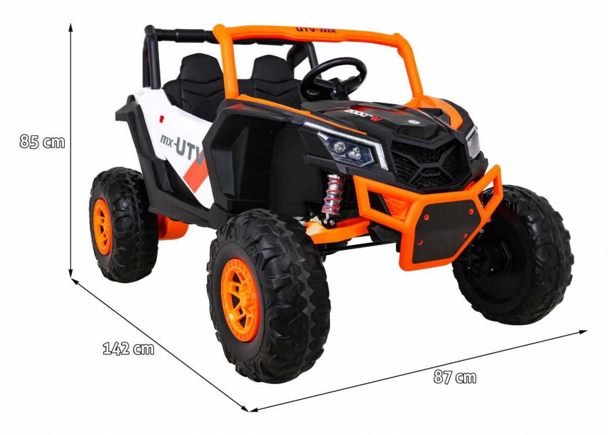 Dvivietis keturratis Buggy UTV-MX, oranžinis