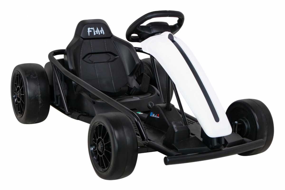 elektrinis kartingas FX1 Drift Master, baltas