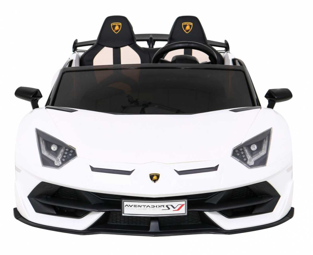 Dvivietis elektromobilis Lamborghini SVJ DRIFT, baltas 