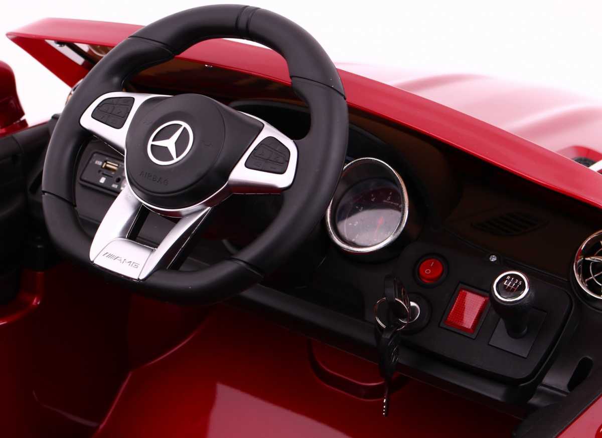 Vaikiškas elektromobilis Mercedes AMG SL65, raudonas - lakuotas