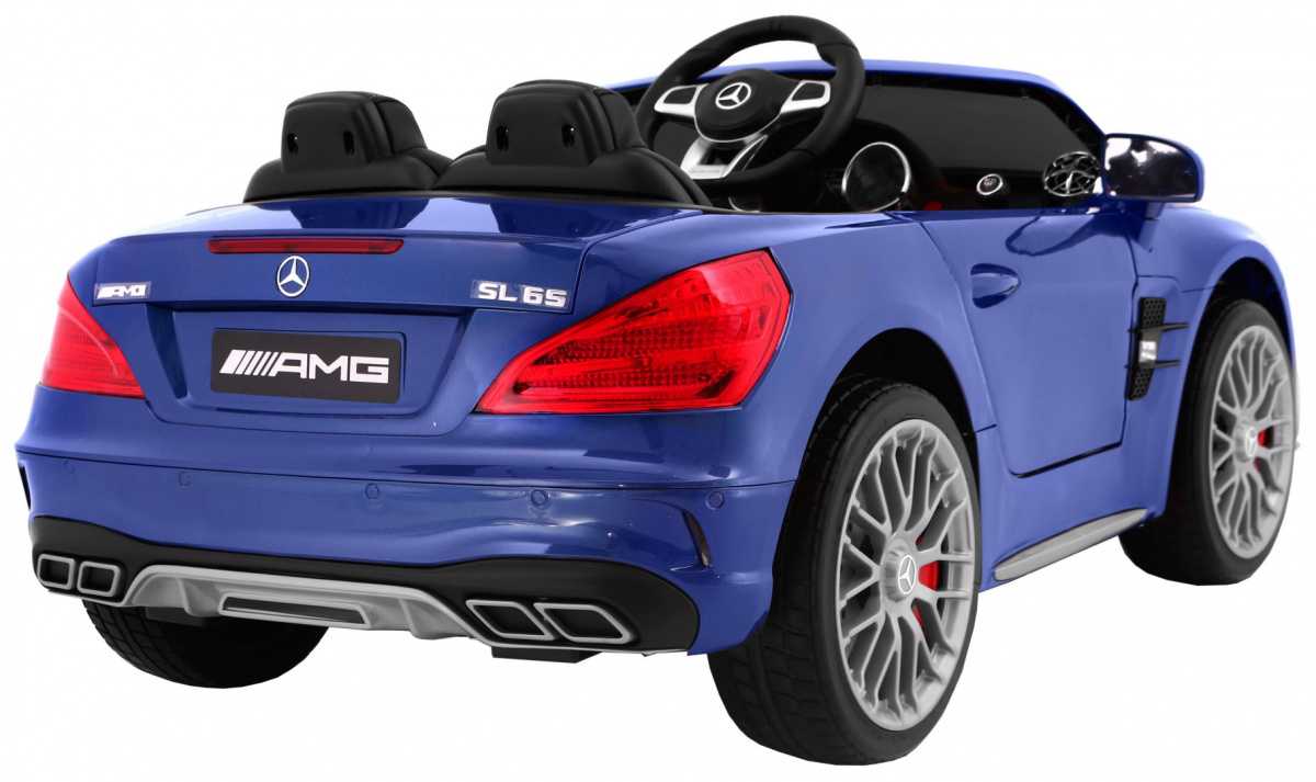 Vaikiškas elektromobilis Mercedes AMG SL65, mėlynas lakuotas