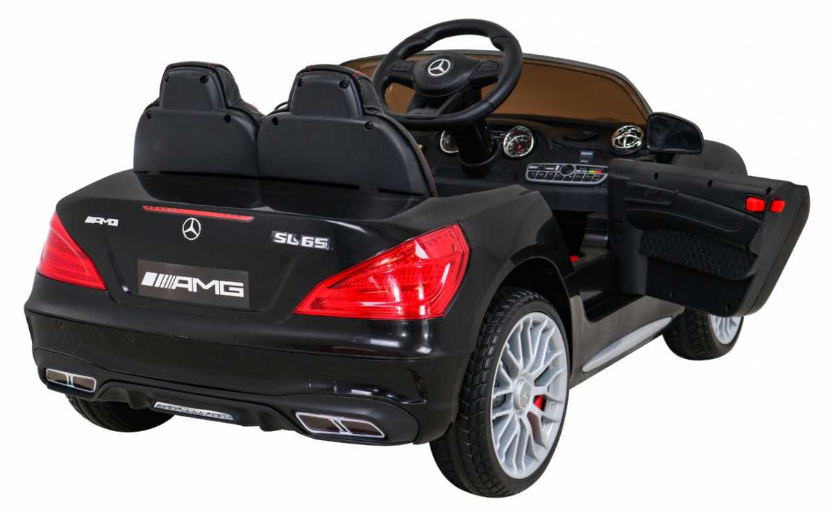 Vaikiškas vienvietis elektromobilis Mercedes Benz AMG SL65 S, juodas