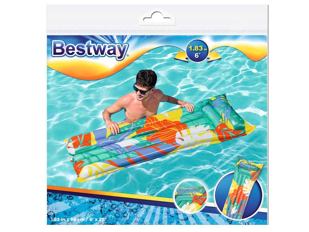 Pripučiamas čiužinys Bestway Fashion, 183x69, A