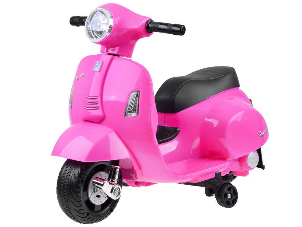 Vaikiškas elektrinis motociklas - Vespa, raudonas