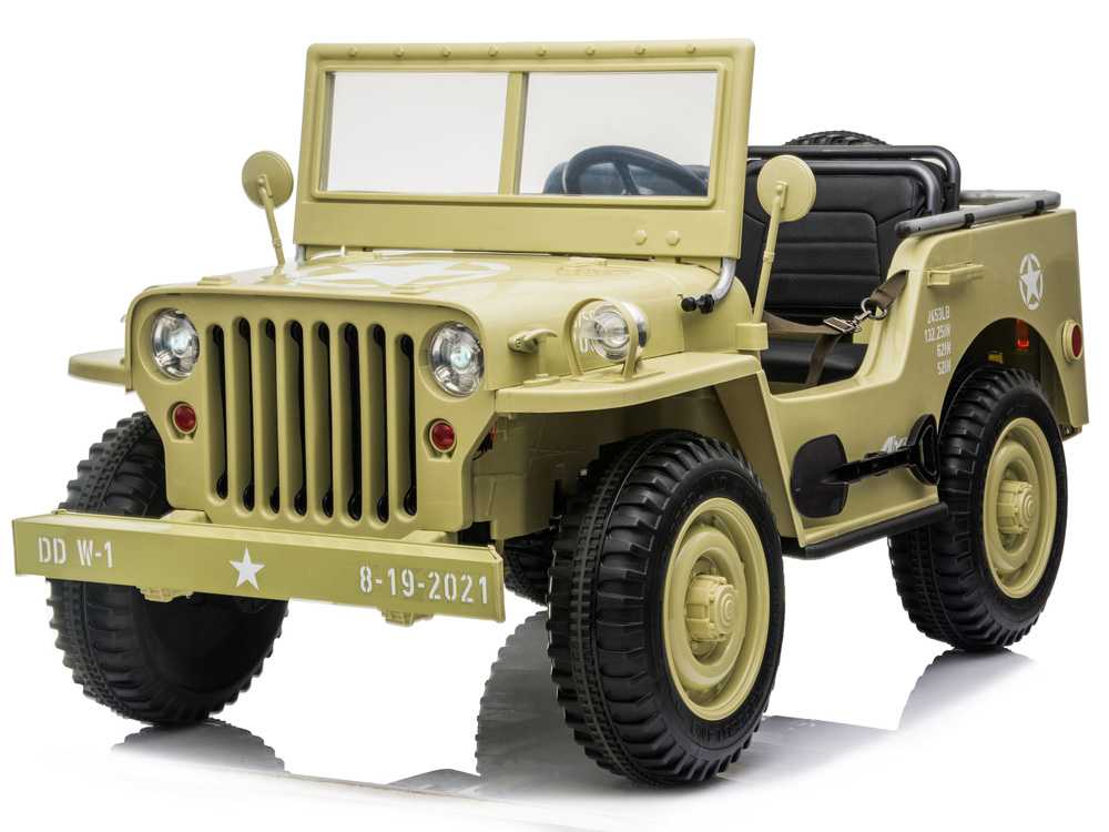 J E E P Willys pilot 3 vietų karinis elektrinis visureigis