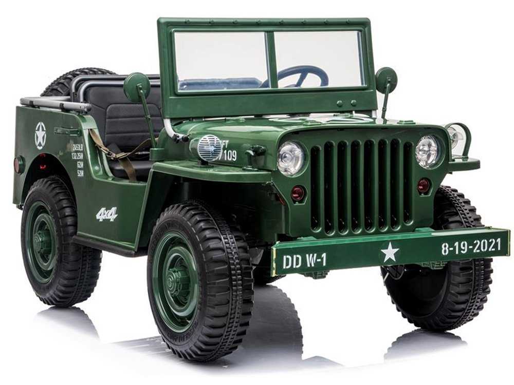 J E E P Willys pilot 3 vietų karinis elektrinis visureigis