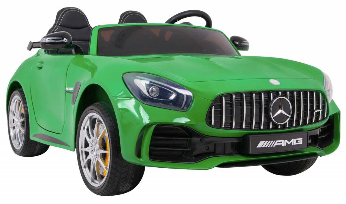 Dvivietis elektromobilis Mercedes-Benz GT R 4x4, žalias lakuotas