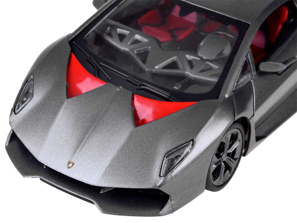 Nuotoliniu būdu valdomas automobilis - Lamborghini, pilkas