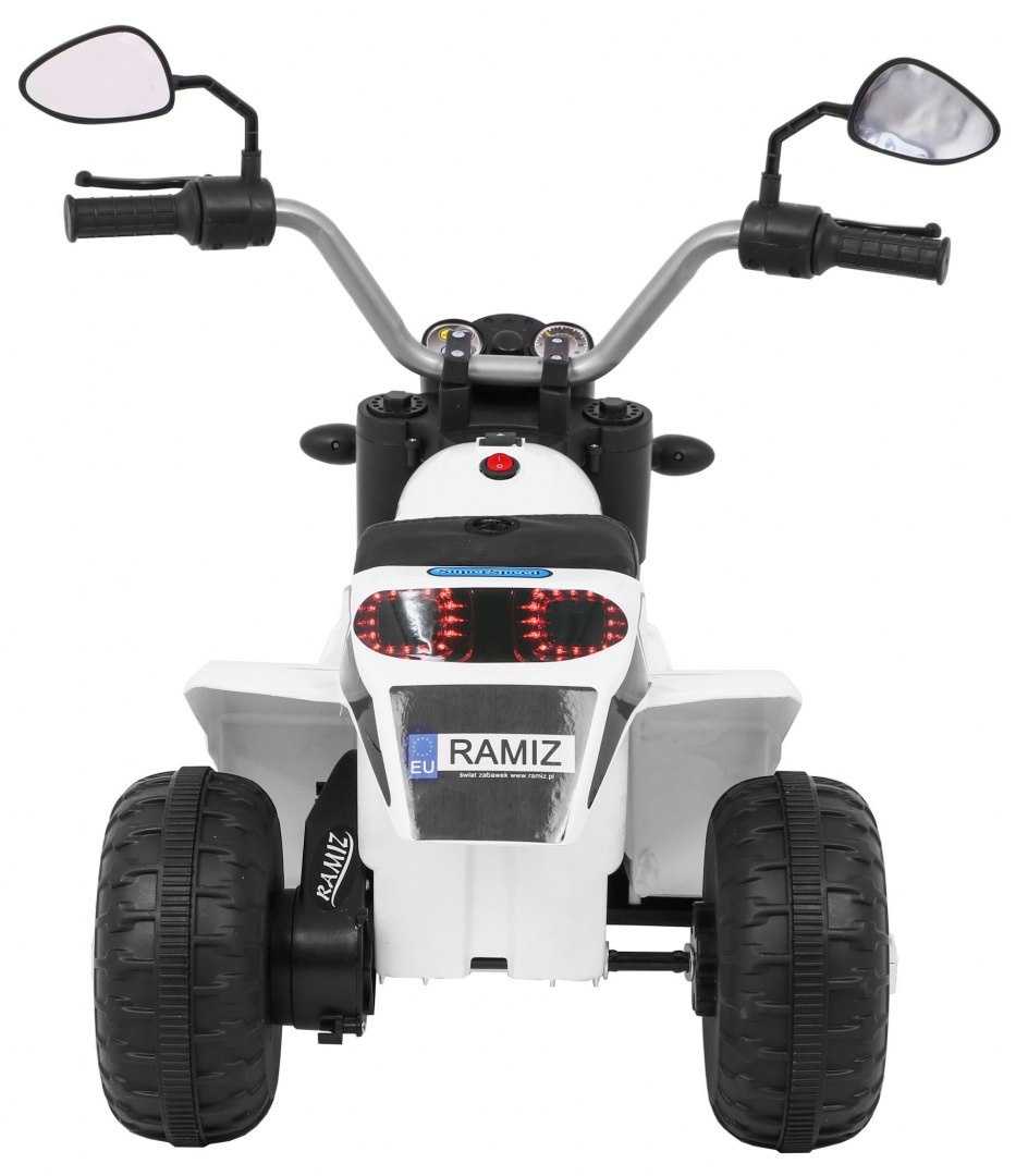 Elektrinis motociklas MiniBike, baltas