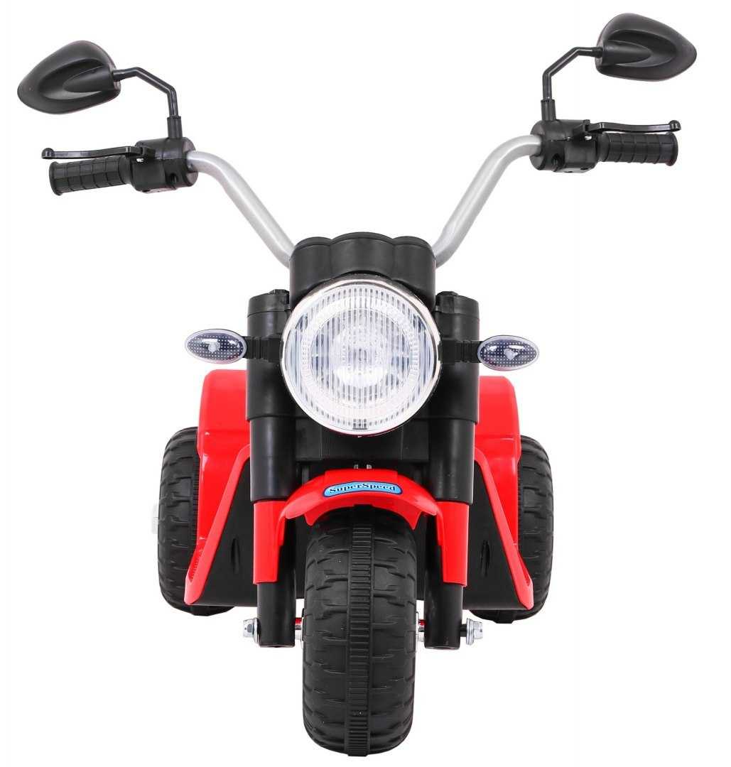 Elektrinis triratis motociklas Minibike, raudonas