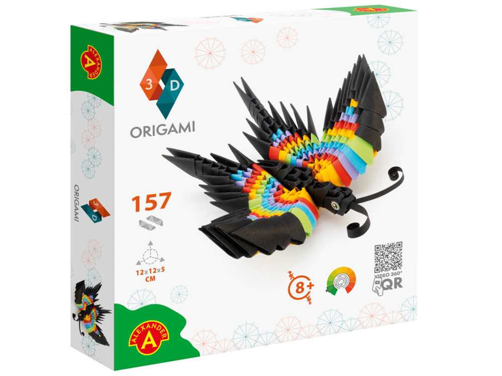  Alexander 3D origami kūrybinis rinkinys, drugelis