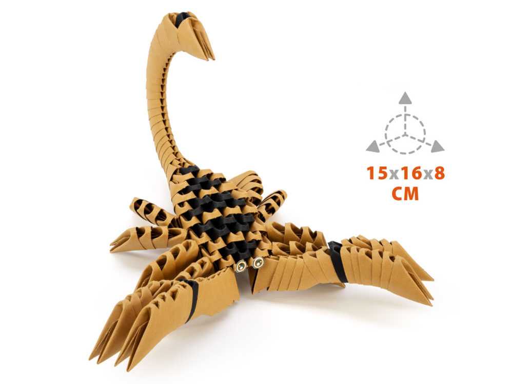  Alexander 3D origami kūrybinis rinkinys, skorpionas