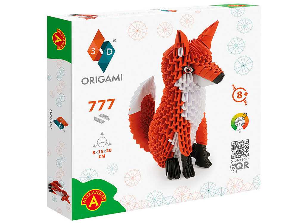  Alexander 3D origami kūrybinis rinkinys, lapė