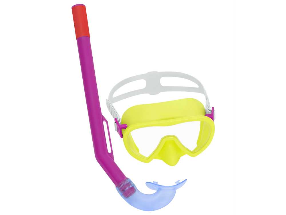 Nardymo rinkinys Bestway Crusader Essential Snorkel, geltonas