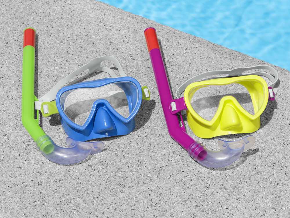 Nardymo rinkinys Bestway Crusader Essential Snorkel, geltonas