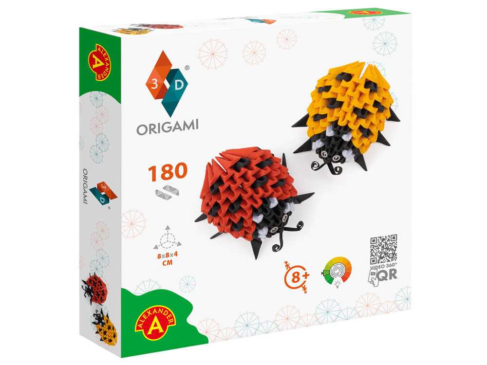 3D origami kūrybinis rinkinys, boružėlės