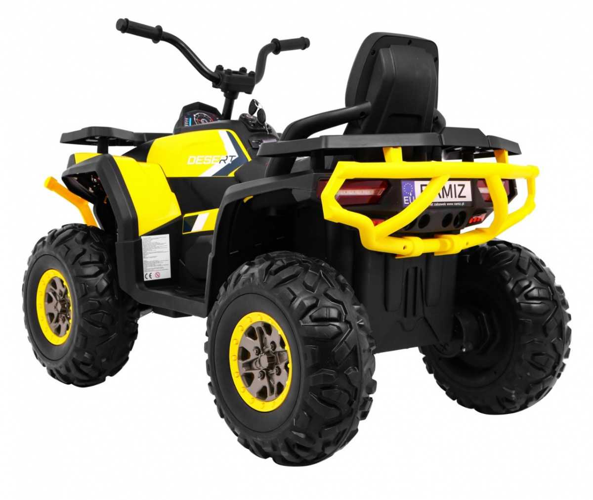 Vaikiškas keturratis  Quad ATV, geltonas