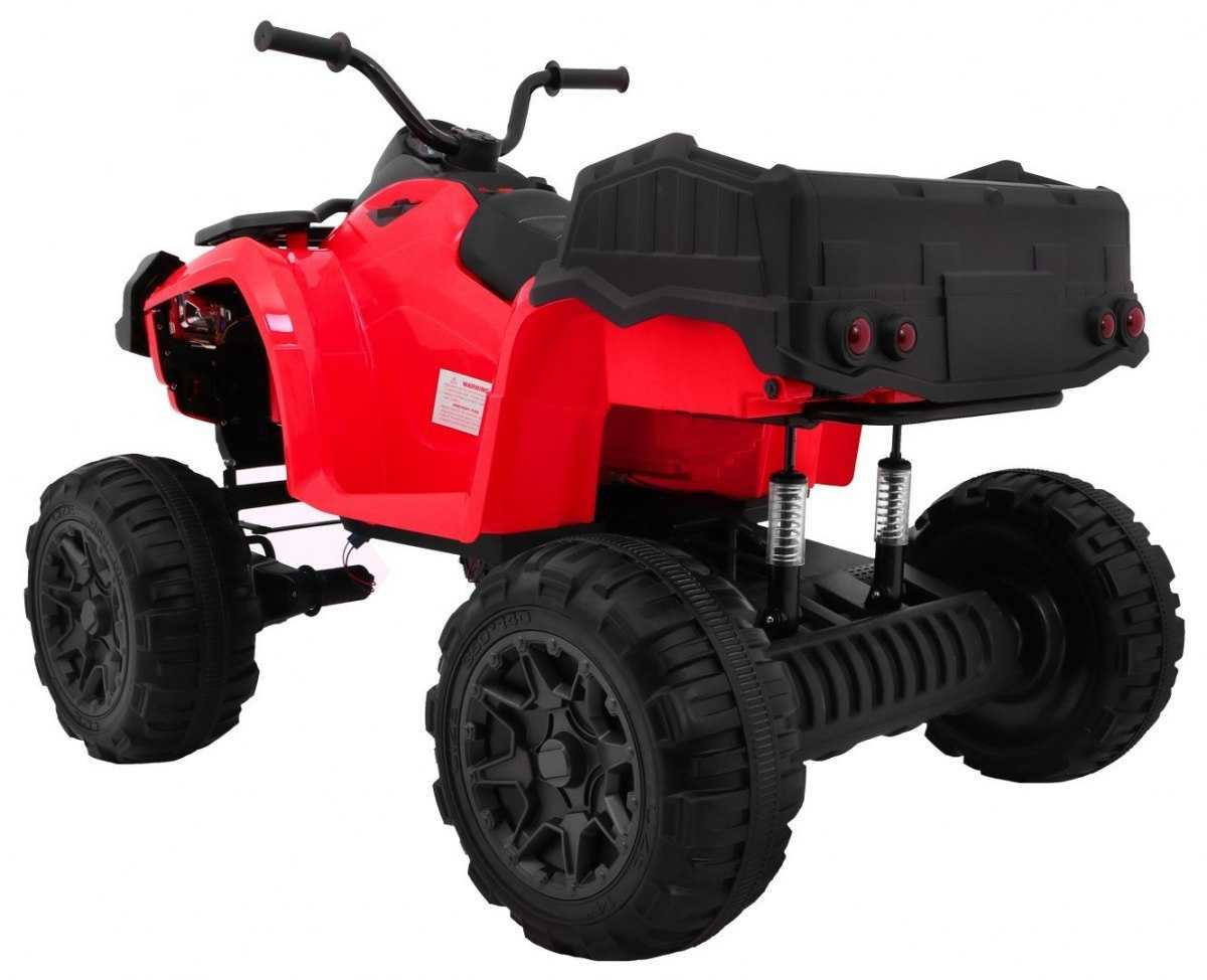 Keturratis Quad XL ATV su bagažine, raudonas